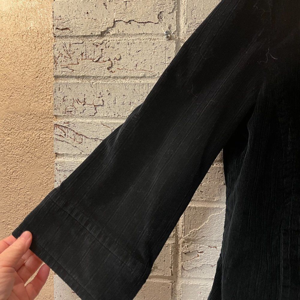 A.M.I. Black Corduroy Cropped Ladies Jacket/Blazer XL - Picture 3 of 9